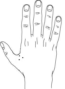 What do four dot tattoos on the hand signify?